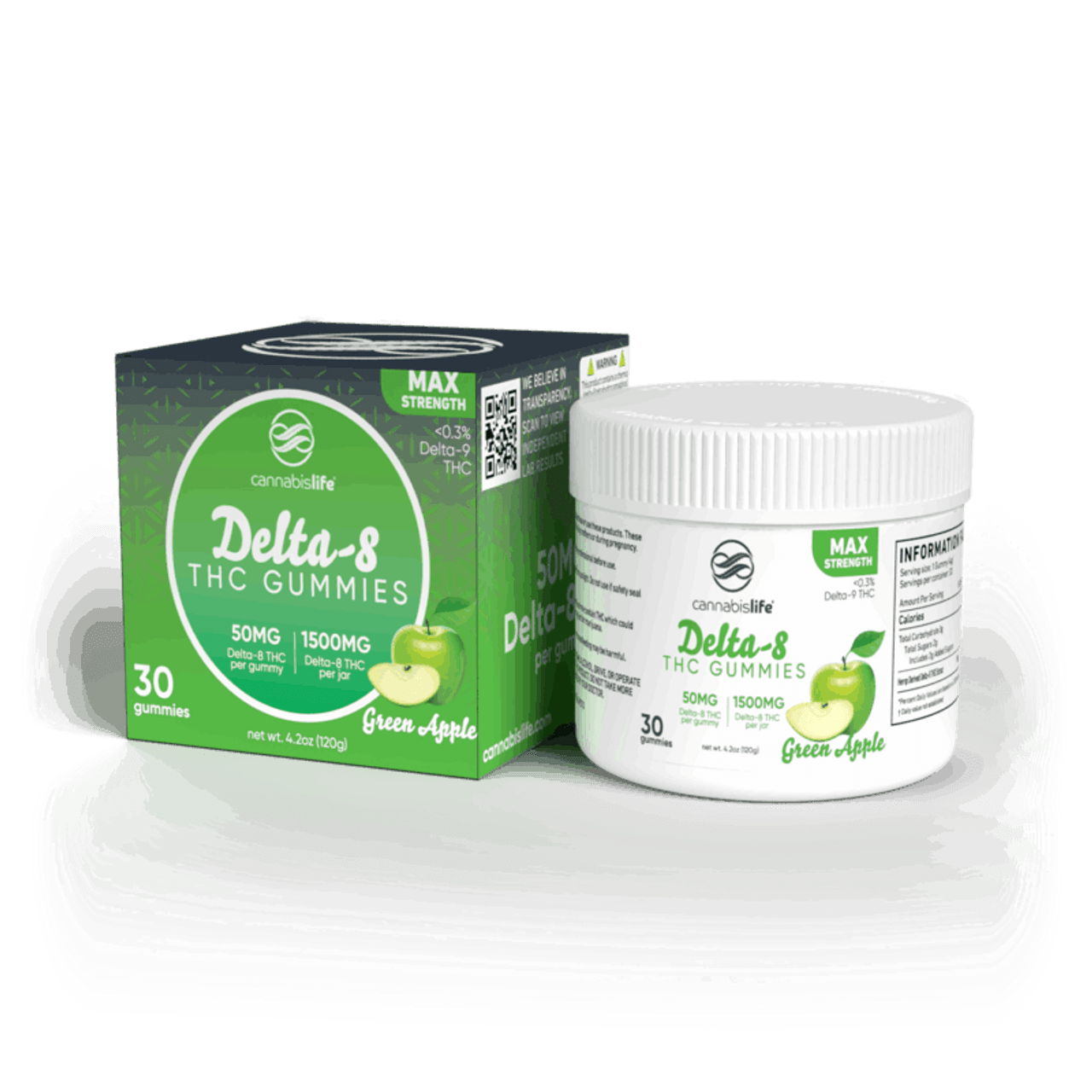 Delta-8 Gummies – (30ct) 1500mg - Max Strength