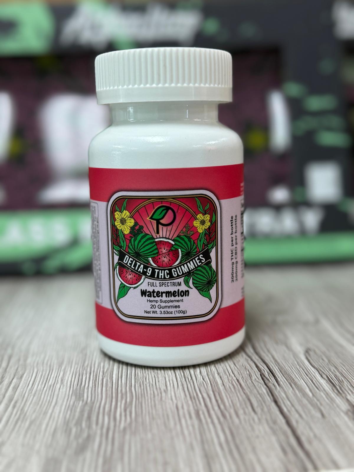 Peachy Earth Watermelon Delta 9 Gummies 20ct