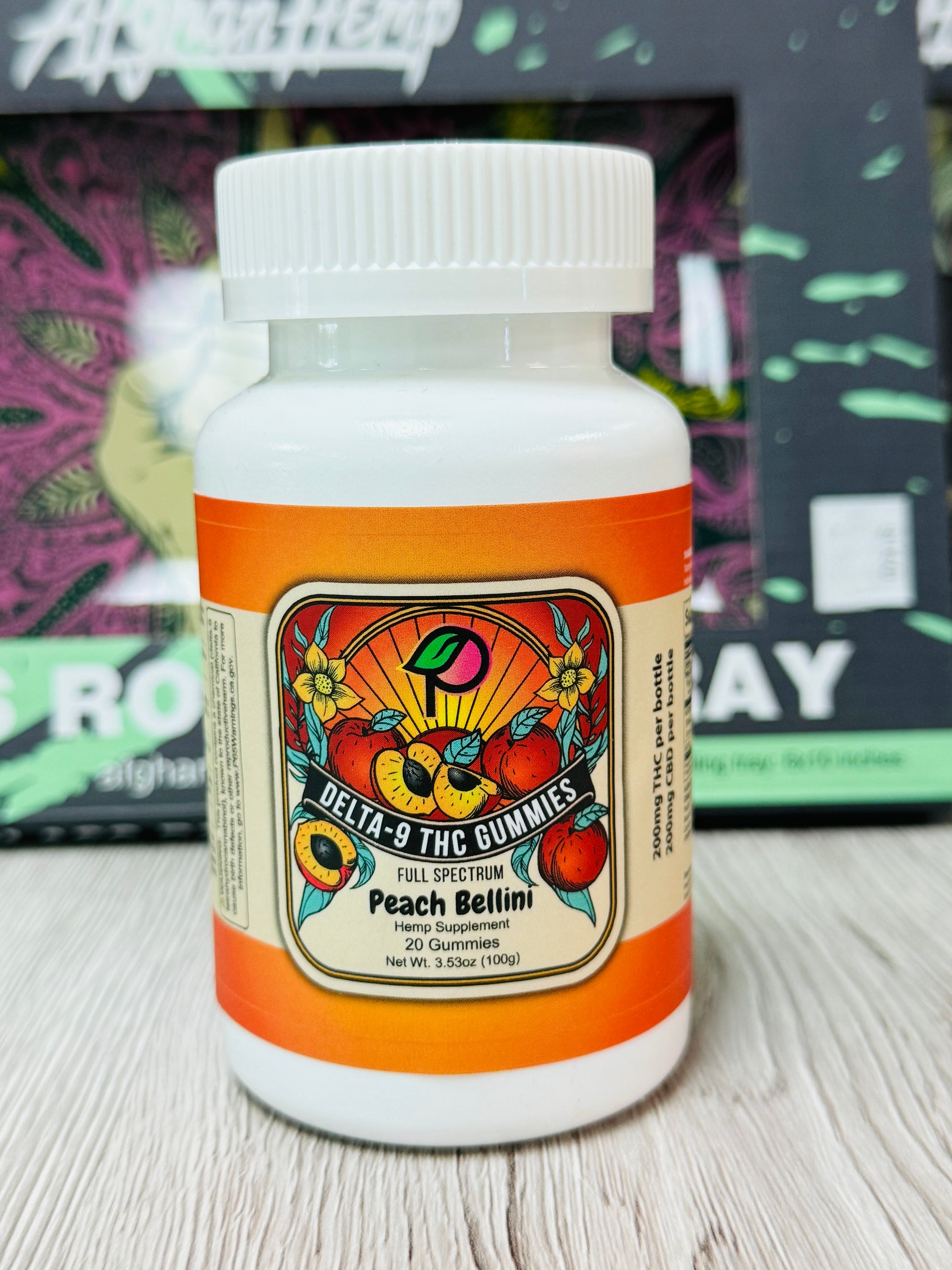 Peach Bellini Delta 9 Gummies 20ct