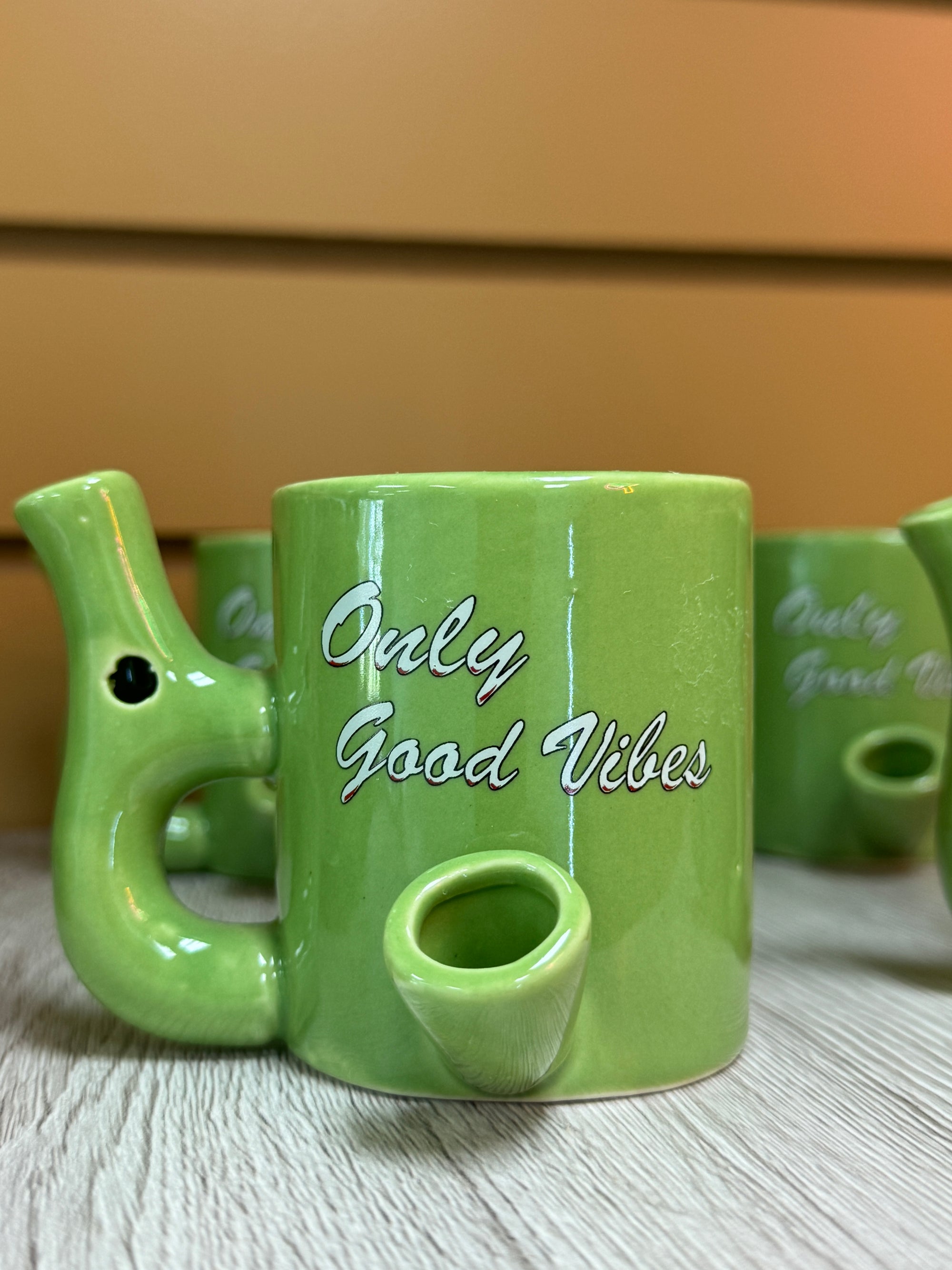 Good Vibes Only Ceramic Pipe Mug